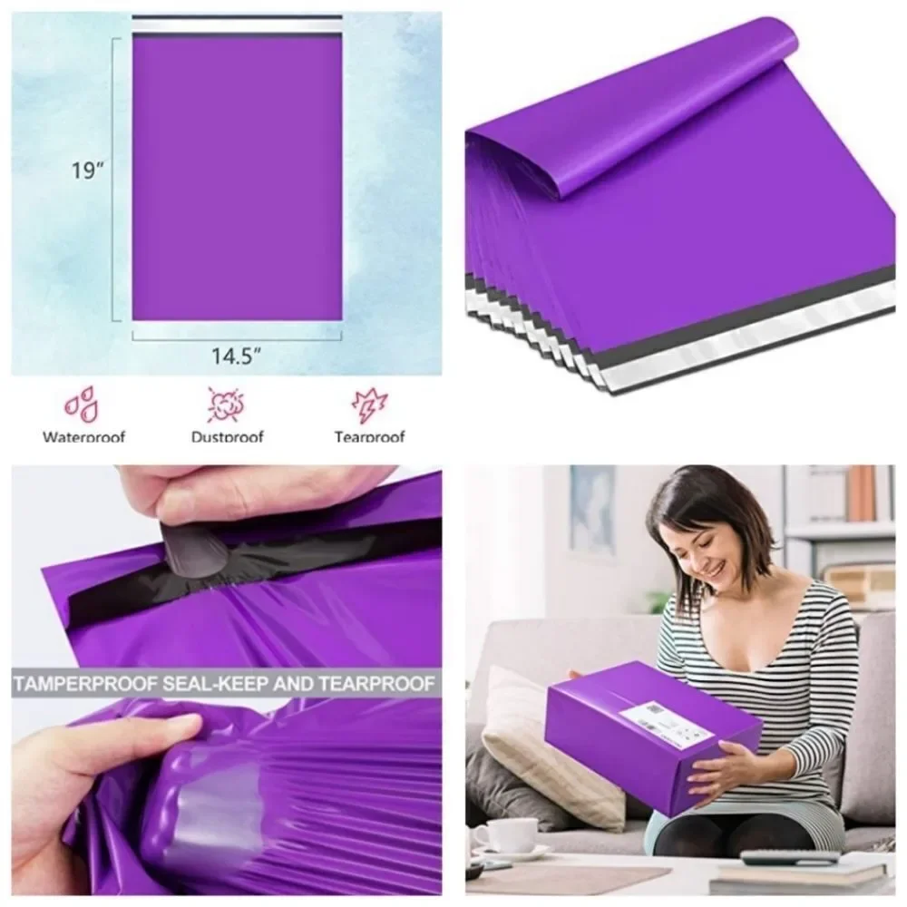 Poly Mailers 50pc Starter Pack w/ 50 Thank you Stickers